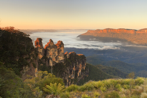 Blue Mountains, only a short distance from Sydney and one fo the top places to visit in NSW